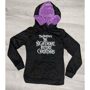 SKULL RIGS Nightmare Before Christmas Jack Skellington Hoodie Sz L Disney